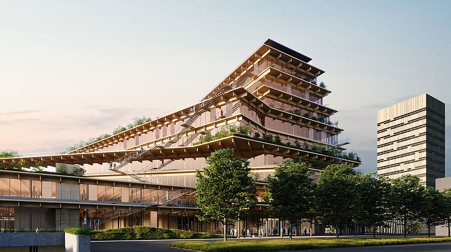 Renders © Kengo Kuma and Associates / © Luxigon