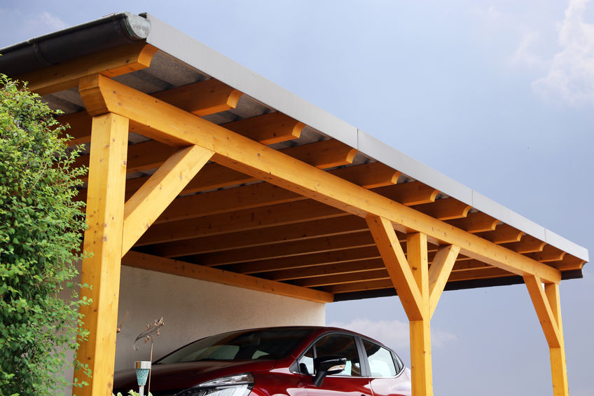 carport in legno