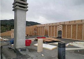 ARL - Arredoline Costruzioni - Sopraelevazione e trasformazione di garage in civile abitazione