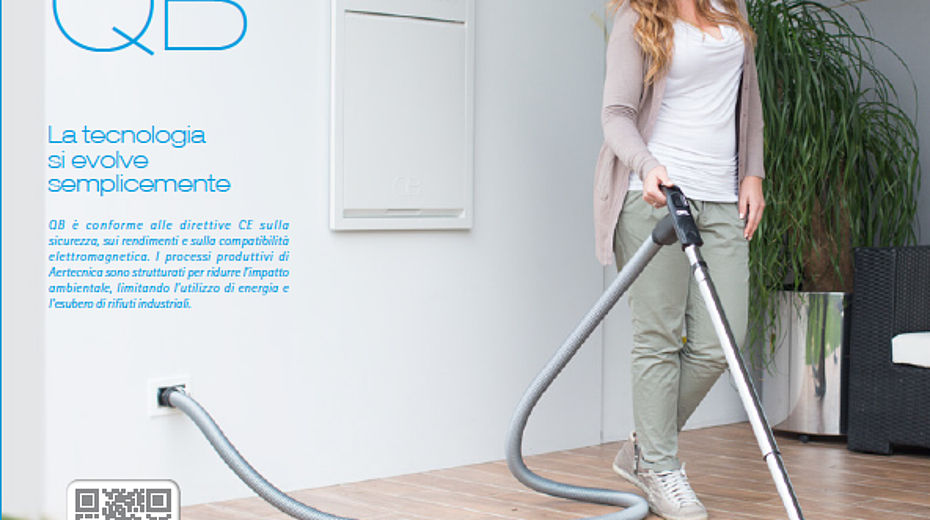QB + PRATICO, Il sistema aspirapolvere c'è ma non si vede | Aertecnica |  LIGNIUS