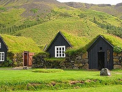 Le Turf Houses islandesi