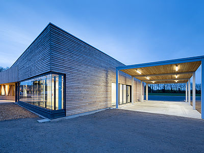 Centro uffici in legno in Bretagna, Francia
