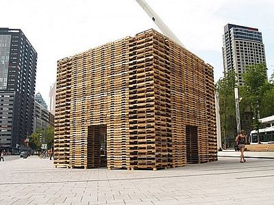 FORÊT II un padiglione in legno di recupero