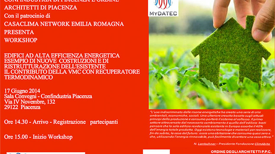 WORKSHOP: alta efficienza energetica